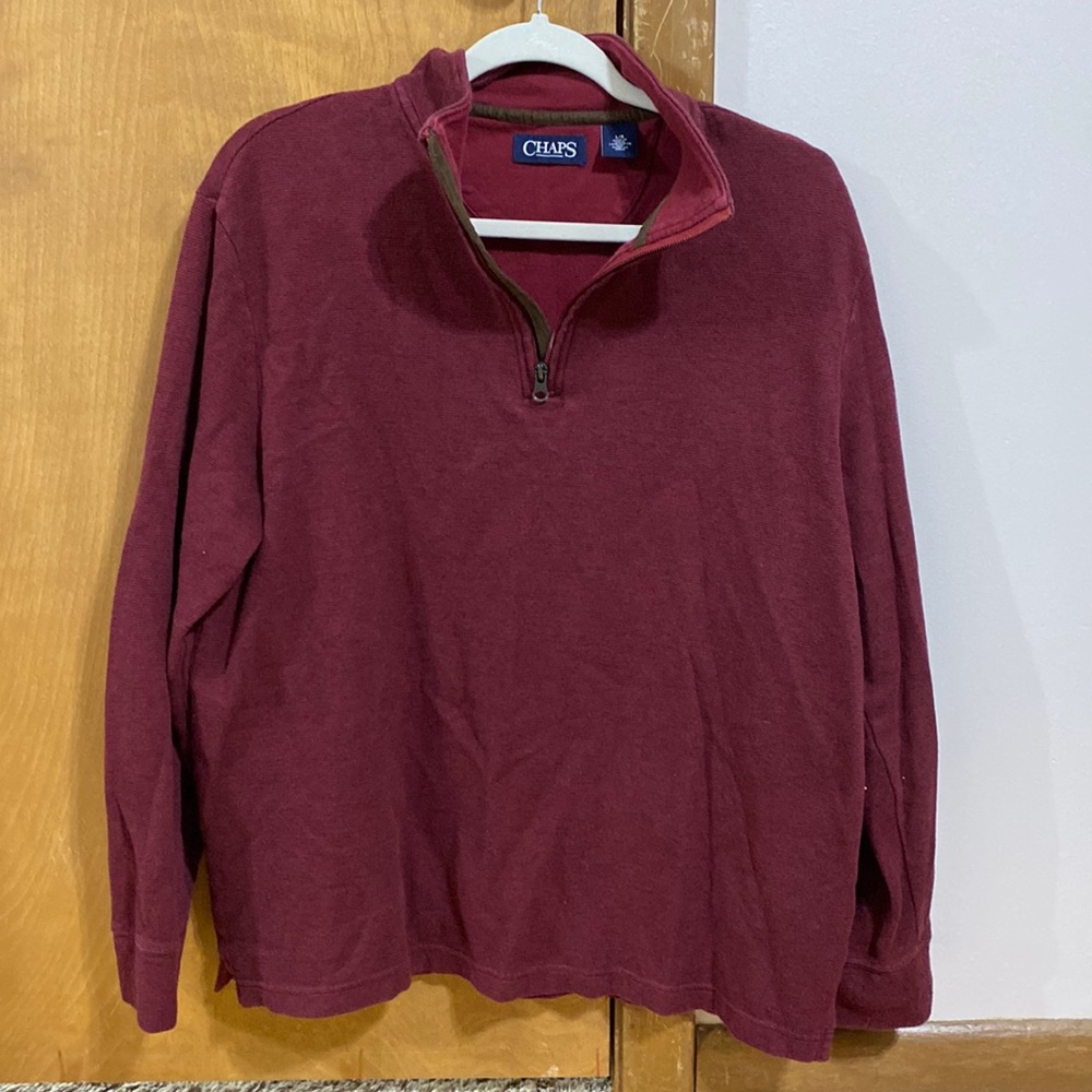 Red Chaps quarter zip